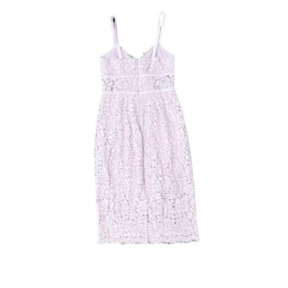 Express Y2K Dress Sz 0 Pink Eyelet Corset Sleeveless Satin Barbie Cottage Fairy - Picture 6 of 13